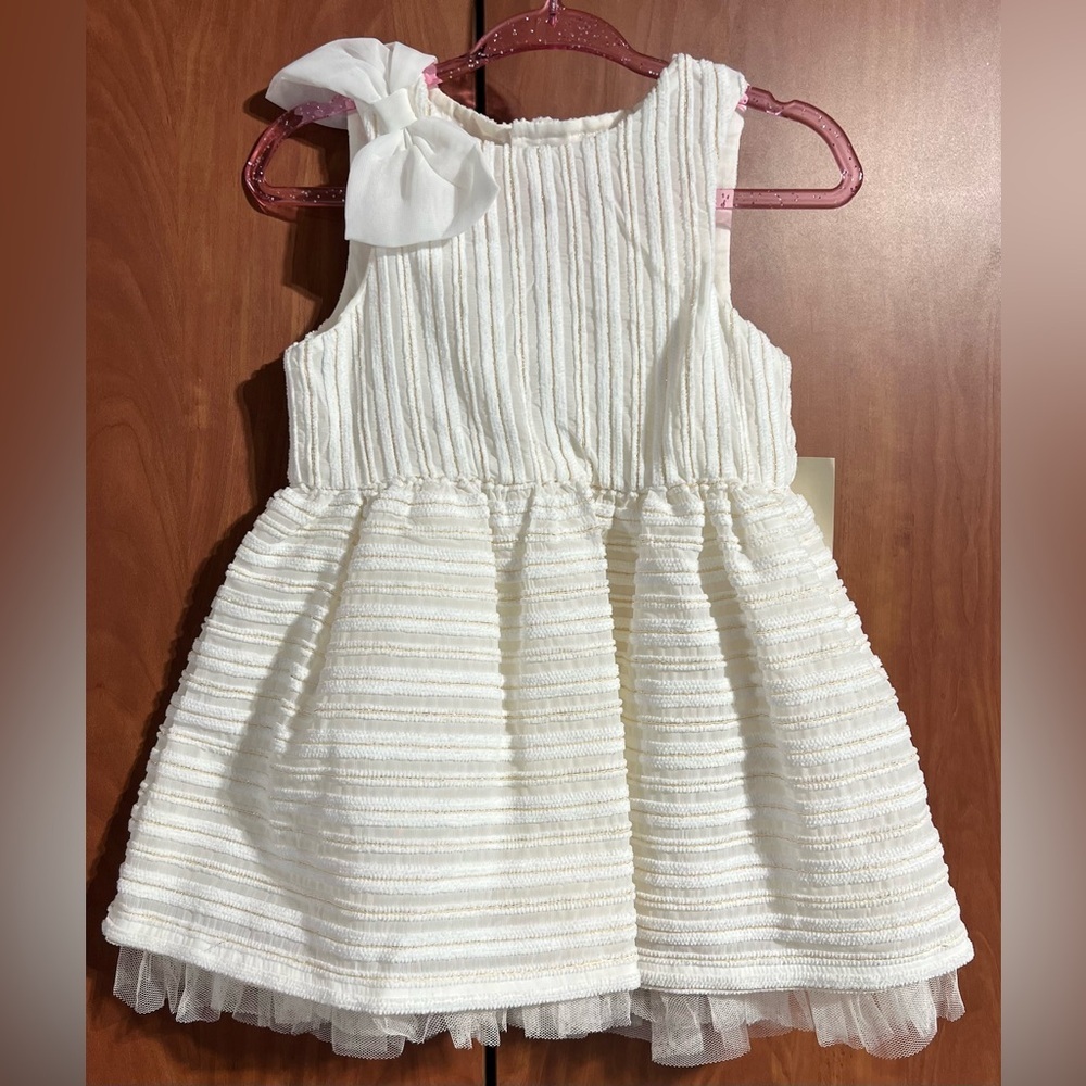 Cat & Jack - Cream baby dress (Size 12m) NWT
